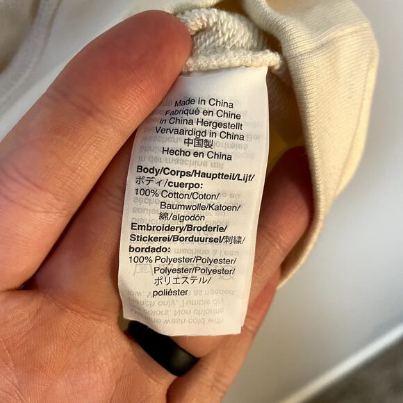 Madewell New York City Embroidered Shrunken Sweatshirt Subway Graffiti SZ Large - Picture 10 of 16